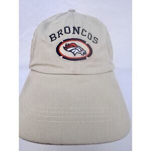 Denver Broncos NFL Hat Men’s One-Size Ivory Beige w/ Embroidered Logo. Used.